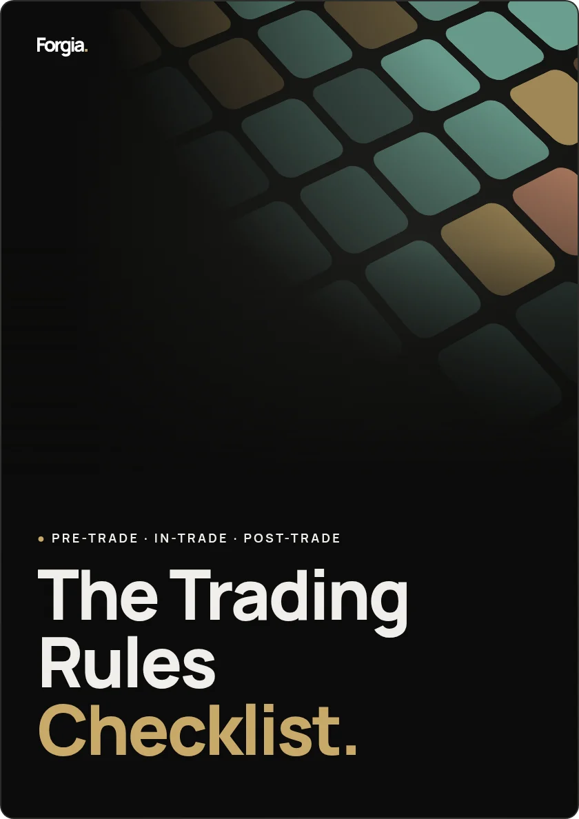 Cover of The Trading Rules Checklist by Forgia
